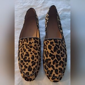 Coach Leopard Flats womens 10